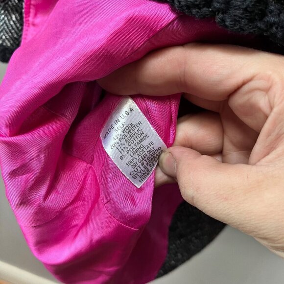 Trina Turk Women's Puff Short‎ Sleeve Cropped Tweed Wool Blazer- Size 6 - Picture 5 of 5